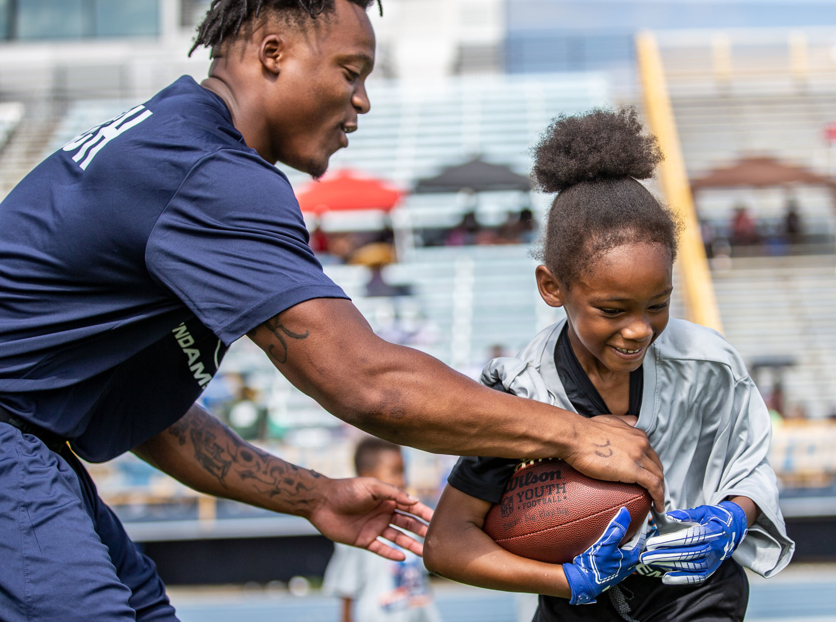 Tarik Cohen's football camp